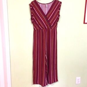 NWOT Xhilaration Striped Jumpsuit Size S